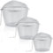 Jikoiuty 3 Pieces Ultrasonic Cleaner Baskets Ultrasonic Cleaning Solution Ultrasonic Parts Cleaner Jewelry Steam Cleaner Basket