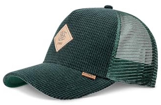 Djinns - Waffle Cord (green) - Trucker Cap Meshcap Hat Kappe Mütze Caps