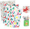 Larcenciel Seidenpapier Weihnachten, 60Blatt Bunt Seidenpapier Verpackungsmaterial zum Verpacken, Weihnachten Geschenkpapier Seidenpapier mit Pflanzliches Muster, Packseide für Neujahr Party, 50×35CM