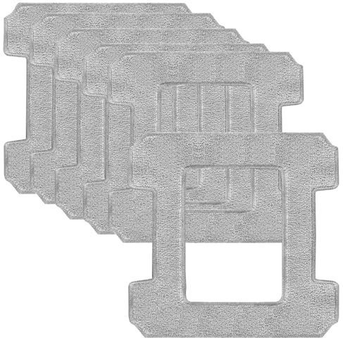 6 Stück Ersatz Reinigungspad für Ecovacs Winbot W2 Omni / W2 / W1 Pro / W1 Fensterputzroboter Zubehör Mikrofaser Wischtücher Waschbare Reinigungstuch Ersatzteile Set für Fensterreiniger Roboter