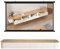 HYANXUE Floating TV Stand In Solid Wood, High Gloss Wall Mounted TV Cabinet, Floating Shelves With Door, Modern Entertainment Media Console Center Large Storage TV Bench (Wood, 300CM/118.1)