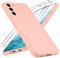 Coiwxmoi Coque pour Samsung Galaxy S22 5G avec 2 Pièces Verre Trempé, Ultra Mince Souple TPU Silicone Liquide Étui Protection Antichoc Anti-Rayures Bumper Housse pour Samsung S22 5G 6,1, Rose