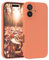 EAZY CASE - Silikonhülle für iPhone 16 Hülle Silikon Case weich stoßfeste Handyhülle iPhone 16 Schutzhülle mit Kameraschutz Dünn Premium Schutz Cover TPU Phone Bumper in Orange