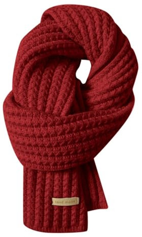 Strickschal Damen Herren Winter Flauschiger Rosa Schal Warm Langschal Gestrickt Winterschal Einfarbig Mode Groß Vintage Unisex Schals Deckenschal