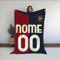 love print Coperta In Pile Personalizzata Tifoso Calcio Serie a Squadra del Cuore Tifoso Maglia 2024/2025 Milanista Interista Romanista Misura 130x180 In pile Sublimabile (Tifoso Genoa)