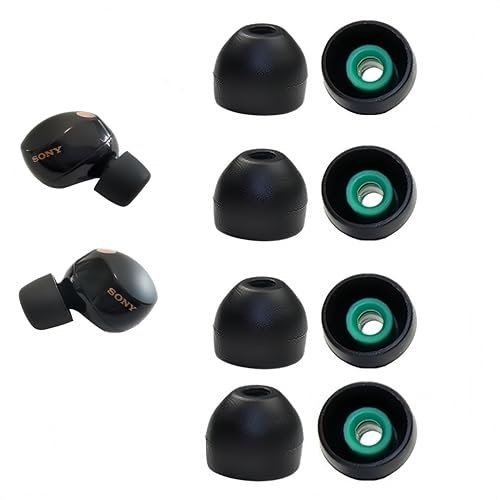Rhinenet Silicone Earbuds Tips for Sony 1000XM5/1000XM4/LinkBuds S/WF-C500/WF-C700N Earbuds WF WI XBA Earbuds, with Storage box, 4 Pairs (Medium)