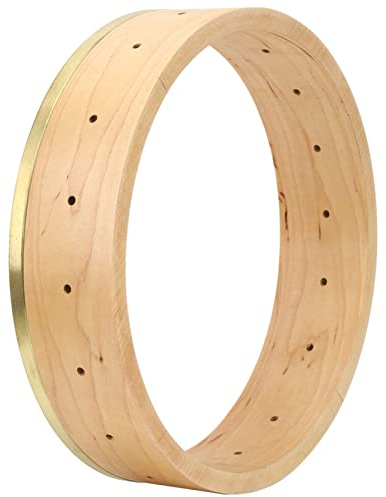 11in Maple Banjo Rim Luthier Maker Banjo Teile Musikinstrumente Zubehör Ahloge Rahmen mit Kupfermaterial Holzfarbe