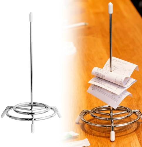 Pincho para notas, soporte para notas de acero inoxidable, para cocina, hotel, restaurante, cafetería, oficina (1)