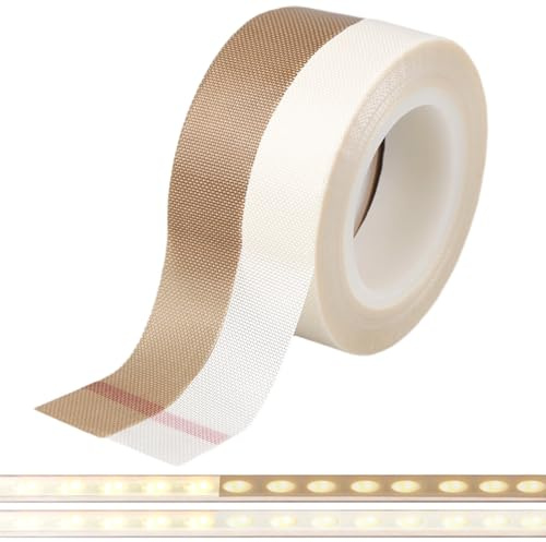 2Pcs LED Light Strip Tape Light Soften Tape, 0.59IN*32.8FT Dimming Tapes for LED lights Masking Cover Stickers Lighting Blocking Sticker for Wine Cabinet TV Backlight Diffuser Strip (Beige & White)