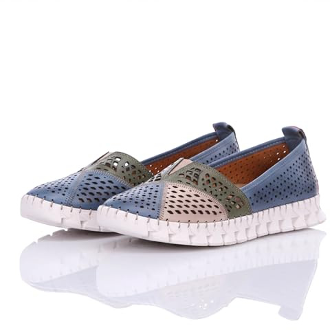 Gemini Damen Slipper blau