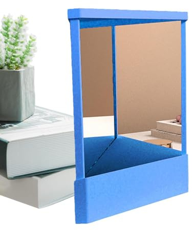 Generisch True Mirror Nicht umkehrbarer Spiegel – Echter Spiegel für EIN Nicht spiegelverkehrtes Bild, Standspiegel für Make-up & Styling, zeigt die wahre Reflexion, Glas & ABS