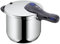 WMF Perfect Plus Schnellkochtopf Induktion 6,5l, Dampfkochtopf, Cromargan Edelstahl poliert, 2 Kochstufen, Einhand-Kochstufenregler
