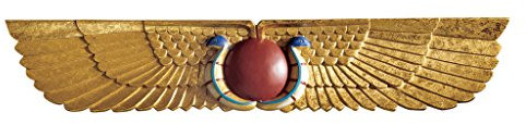 Design Toscano Ägyptischer Tempel, Skulpturales Wandpediment