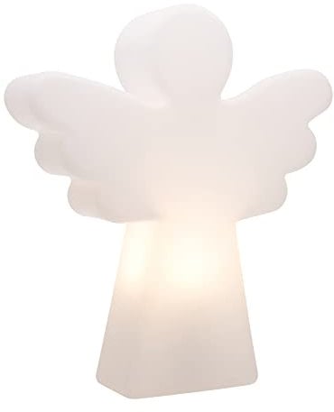8 seasons design | Dekorationsleuchte Engel, Shining Angel Mini (E27, 40 cm, Tischleuchte, Weihnachtsdekoration Garten & Wohnzimmer) weiß
