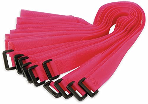 LogiLink KAB0016 Wire Strap 500 * 20 mm, 10pcs, pink