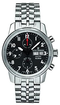 Revue Thommen Herren Armbanduhr Automatic Airspeed XLarge 40 mm Day & Date Window Armband Edelstahl 16051.6137