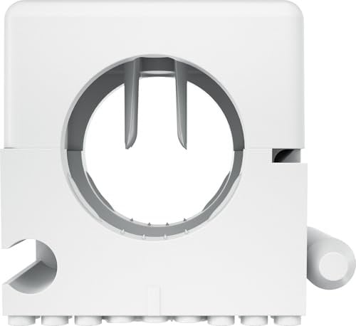 Fischer SCH Sattelbefestigung, geschlossen, aus Nylon, ideal für Kabel und Rohre unterschiedlicher Durchmesser, Klemmbereich 42-54, 20 Stück pro Verpackung, 501217, 42-54 mm