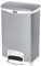 Rubbermaid Commercial Products Slim Jim 1901997 50 Litre Front Step Step-On Stainless Steel Wastebasket - White