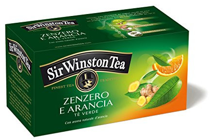 Sir Winston Tea Tè Verde, Zenzero e Arancia, 20 Filtri