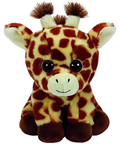 TY Unisex Kuscheltier Braun Peaches Giraffe 15 cm Plüschtier Glubschis