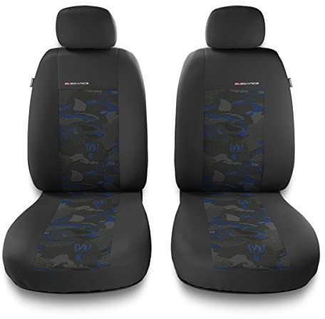 Mossa - Universal Sitzbezüge Auto kompatibel mit Opel Agila A, B (2000-2014) - Autositzbezüge Schonbezüge für Autositze - 2UNE-BL
