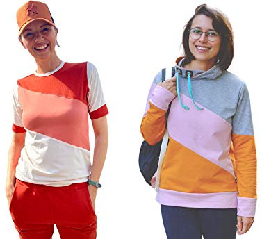 Papierschnittmuster, Schnittmuster auf Papier, Pullover, Sweatshirt, Shirt MAREN, Gr. 158 bis Damengr. 46