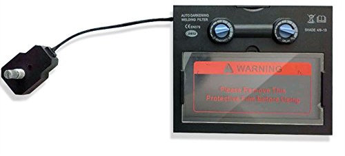 Lente de repuesto para máscara de soldadura Nuzamas, oscurecimiento automático, pantalla LCD, 110 mm x 90 mm x 9 mm