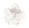 Mecool Brosche Pin für Frauen Blumenbrosche mit kreiertem Kristall Weiß 29,8 g