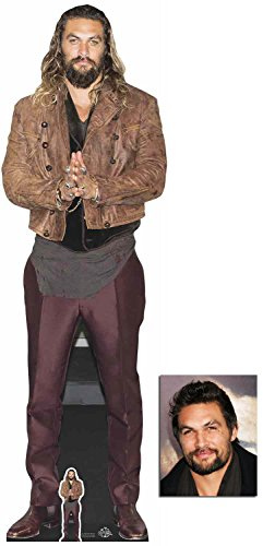 Jason Momoa Lifesize and Mini Cardboard Cutout Fan Pack 192cm x 60cm, Includes 8x10 Star Photo