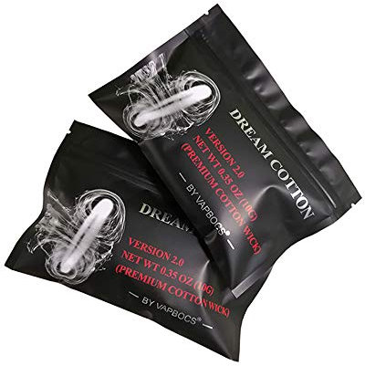 Dream Cotton 100% Vape Organic Cotton Coil Building DIY RTA/RDA/RDTA atomizador Coil Wick