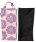 Yogasandsack, Jute/Baumwolle, ungefüllt, für Yoga-Gewichte und Widerstandstraining, Farbe: Natur/Violett, Größe: 19,1 x 43,2 cm