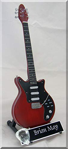 BRIAN MAY Miniatur Gitarre QUEEN Freddie Mercury mit Plektrum