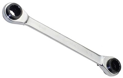 1pcs 4 in 1 8/9-10/11 mm Reversing Double Ended Ratchet Ring Spanner, Two-Way Ratchet Wrench