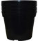 Muddy Hands Pack of 10 Black Plastic Plant Pots Outdoor Garden Round Nursery Herb Flower Planters (2 Litre)