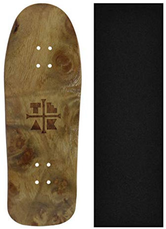 Teak Tuning Carlsbad Cruiser-Deck aus Holz, 34 mm x 100 mm, handgefertigt, Profi-Form und Größe, fünf Schichten Holzfurnier, inklusive Schaumstoff-Klebeband