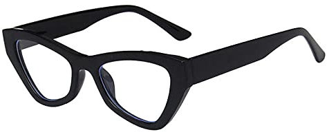 WQZYY&ASDCD Sonnenbrille Herren Damen Blaulicht Brille Frauen Brille Cat Eye Frame Shades Transparent Ocean Lens Uv400 Eyewear-Anti_Blue_Light
