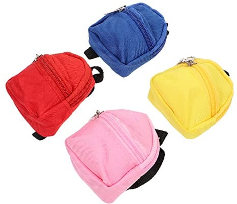 EXCEART Mini Puppe 4 stücke Mini Rucksack Modell Dekorative Rucksack Mini Zubeh?r Mini Puppen