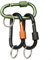 TITECOUGO Keyrings for Men Small Locking Carabiner Clips with Hooks Key Chains Large Metal Biner Mini Keychain Dog Lead Caribeana Ring 3 Color Black Orange Army Green