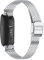 KINKUUN Ersatzarmband kompatibel mit Fitbit inspire 2 Ersatzarmbänder Armband Uhrenarmbänder.(Silber-)
