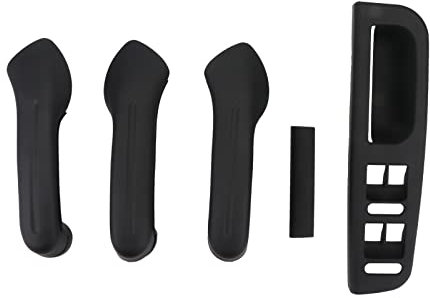 BONRYAN 8 Stück/Set Fensterglasplatte Knopf Bedienfeld Türgriffabdeckung für Golf 4 Fit für Je-tta MK4 Bo-ra 1998-2004 (Matt Schwarz)