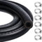 Hanibos 5mm Fuel Hose, 3/16 Inch ID Fuel Line Set 1 Meter Fuel Pipe with 6 Pcs Hose Clamps for Trucks, Cars, Tractors and Small Engines