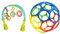 Oball Bright Starts, Bright Starts, Classic, Flexibler und leicht zu handhabender Ball, sensorisches Aktivitätsspielzeug für Kinder Aller Altersstufen, Mehrfarbig