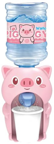 NOLITOY Jouet Distributeur d'eau Modèle De Fontaine à Boire Distributeur d'eau Cochon Distributeur d'eau pour Enfants Mini Eau Bureau Plastique Dessin Animé Petit Distributeur d'eau