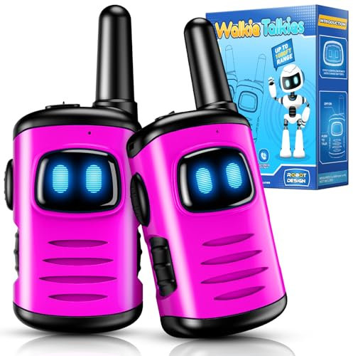 Adeokay Jouet Fille 3 4 5 6 7 8 Ans, Cadeau Fille 3-12 Ans Talkie Walkie Fille Jeu Fille 3-10 Ans Toki Walki Idée Cadeau Anniversaire Enfants Jouet Enfant Exterieur, Rose