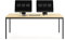 furni24 Schreibtisch-Stahl 120x80x75cm, Eiche TÜV/GS-Einfache Montage, Arbeitstisch, Bürotisch, Küchentisch, Esstisch, Druckertisch Büro-Möbel Arbeitszimmer Computertisch Gaming-Tisch Mehrzwecktisch