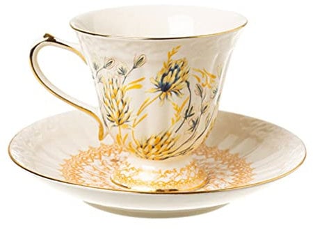 Juego de taza de té y platillo, Cazas de café de cerámica, 1 taza de cerámica con taza pintada a mano taza de café con leche for cafeterías y amantes de los gatos baristas adultos/ amigos/ mujeres/ ho