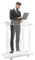 esmen Schräges Podium Podiumsständer, transparentes Acryl-Podium mit LED-Leuchten und Rollen, bewegliches Podium, Boden-Stehpodeste für Klassenzimmer, Büros, Restaurants Bodenstehendes Podium