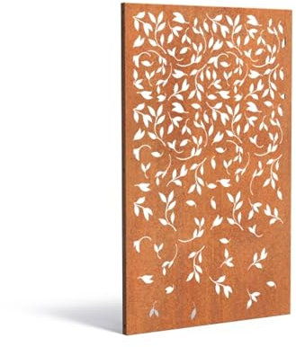 ADEZZ Paneel Nature CPN11 Cortenstahl 110x180 cm Gartenpaneel Sichtschutz Paneel Deko Wand