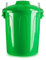 Acan Tradineur - Cubo de Basura de plástico - Incluye Tapa y Asas metalicas - Contenedor de residuos - Capacidad de 7 litros - 30,2 x 23 x 23 cm - Color Verde