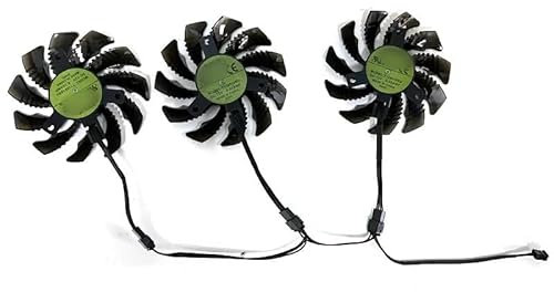 QKFTCSDW 3PCS 75MM 4PIN T128010SU PLD08010S12HH RTX 2060 GPU Lüfter Kompatibel mit GTX 1660 SUPER AORUS 6G RTX2060 RTX3060 RTX3070